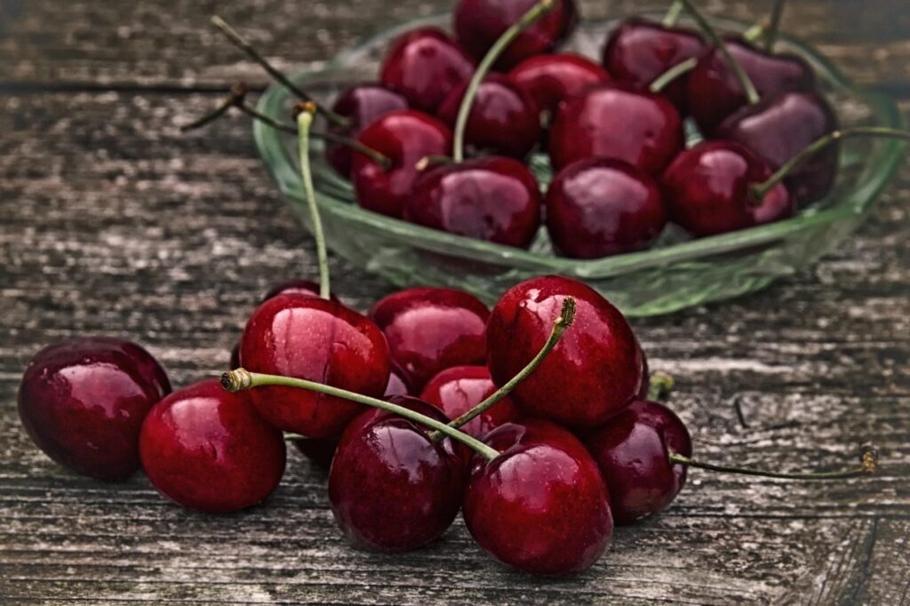 Tart cherries.